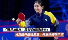 马龙陈梦爆料了吗最新消息,揭秘赛场背后的故事与情感纠葛